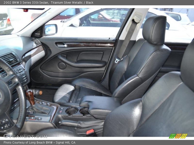 Titanium Silver Metallic / Black 2002 BMW 3 Series 330i Sedan