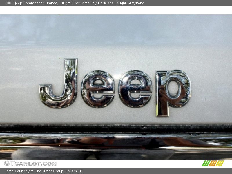 Bright Silver Metallic / Dark Khaki/Light Graystone 2006 Jeep Commander Limited