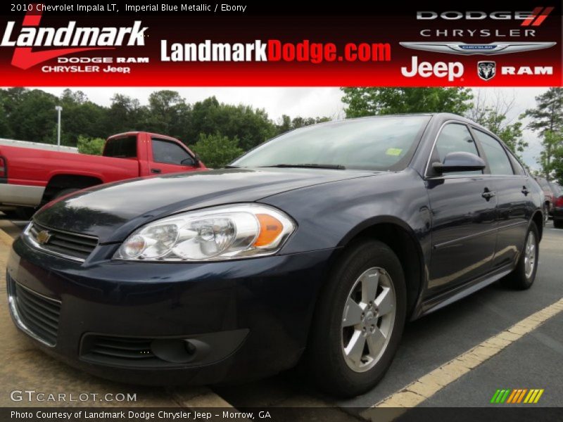 Imperial Blue Metallic / Ebony 2010 Chevrolet Impala LT