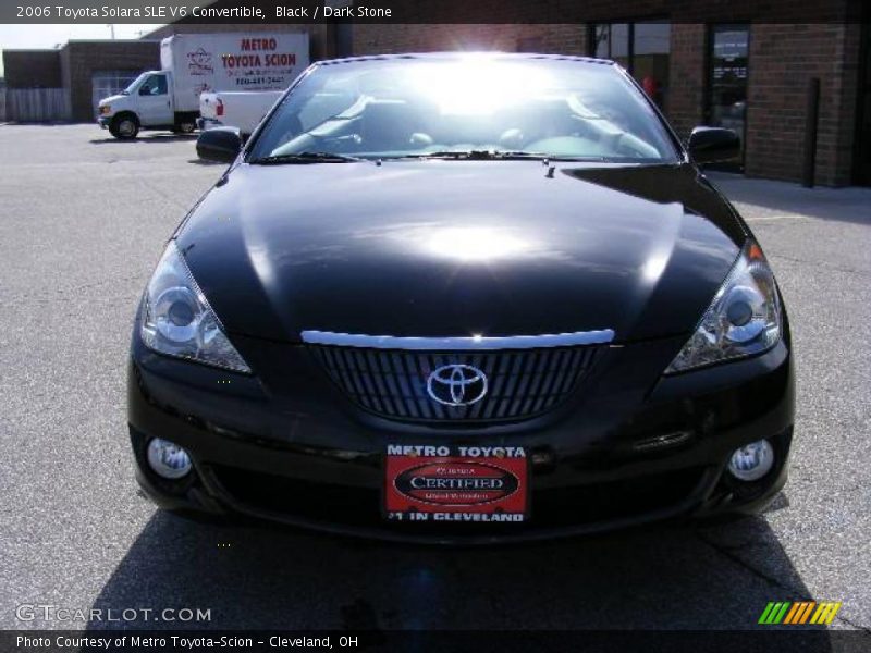 Black / Dark Stone 2006 Toyota Solara SLE V6 Convertible