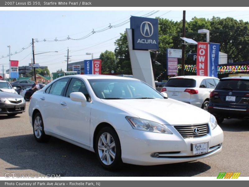 Starfire White Pearl / Black 2007 Lexus ES 350