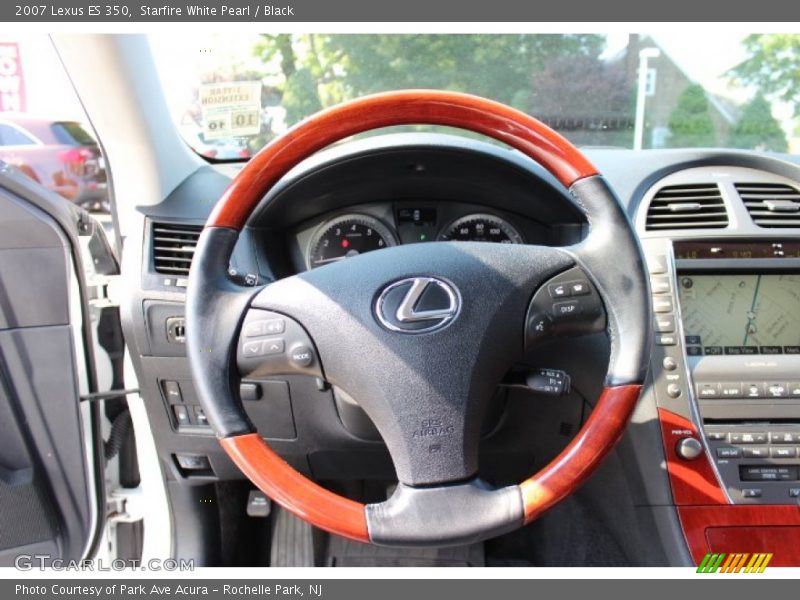 Starfire White Pearl / Black 2007 Lexus ES 350