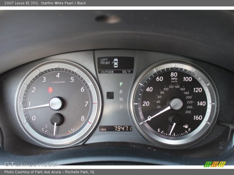 Starfire White Pearl / Black 2007 Lexus ES 350