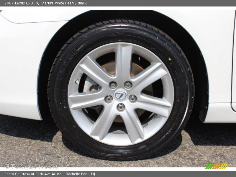 Starfire White Pearl / Black 2007 Lexus ES 350