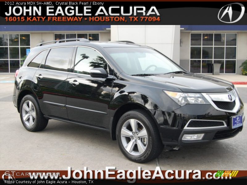 Crystal Black Pearl / Ebony 2012 Acura MDX SH-AWD