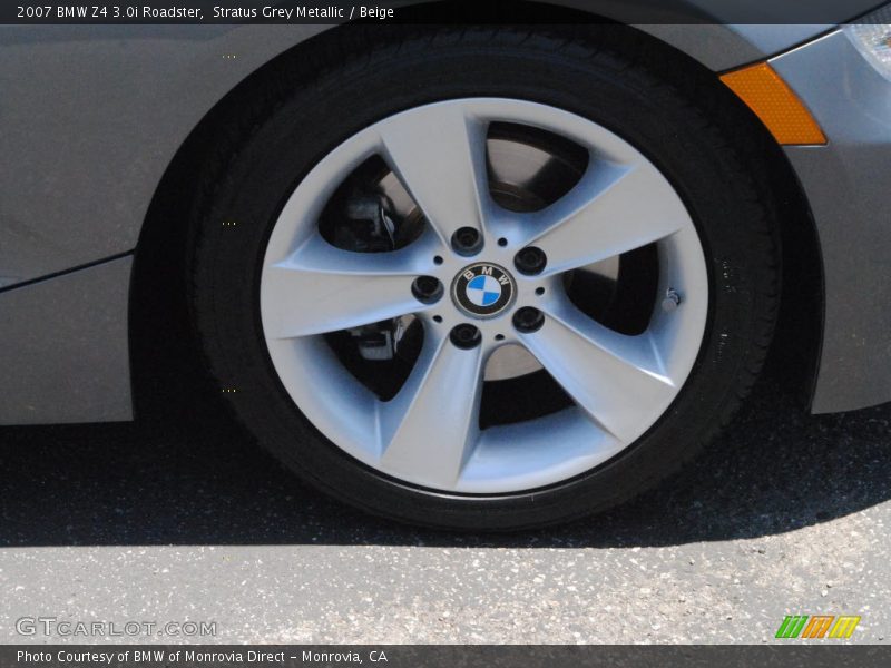 Stratus Grey Metallic / Beige 2007 BMW Z4 3.0i Roadster
