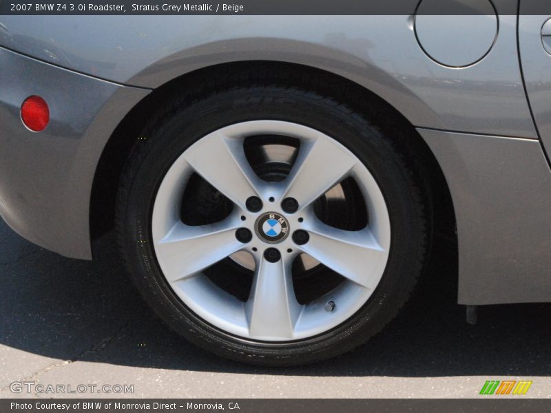 Stratus Grey Metallic / Beige 2007 BMW Z4 3.0i Roadster