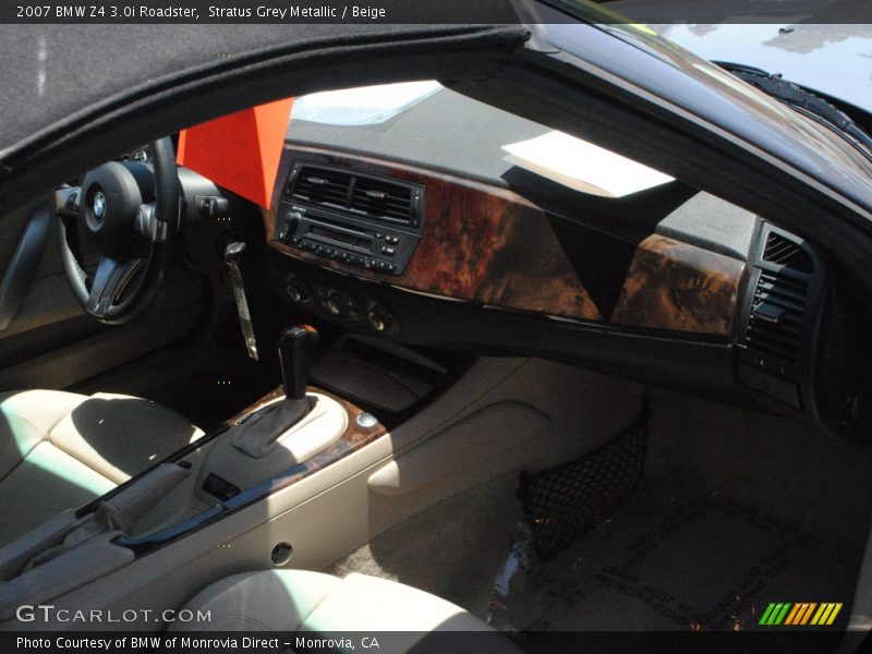 Stratus Grey Metallic / Beige 2007 BMW Z4 3.0i Roadster