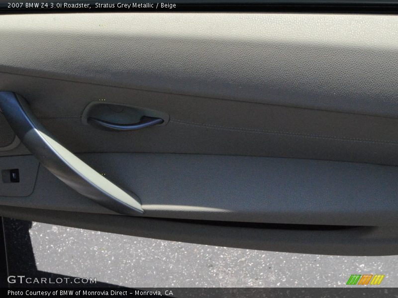 Stratus Grey Metallic / Beige 2007 BMW Z4 3.0i Roadster