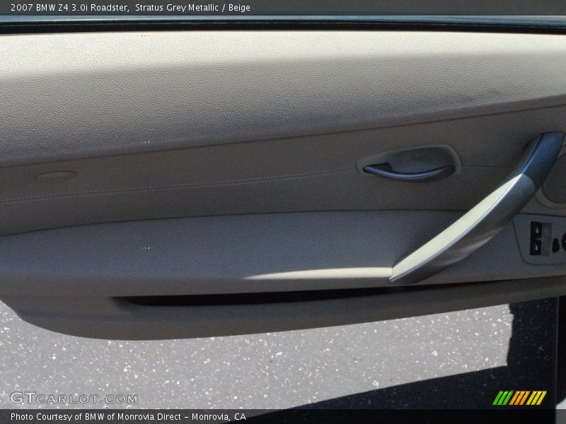 Stratus Grey Metallic / Beige 2007 BMW Z4 3.0i Roadster