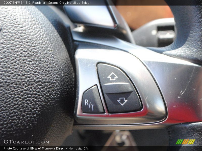 Stratus Grey Metallic / Beige 2007 BMW Z4 3.0i Roadster