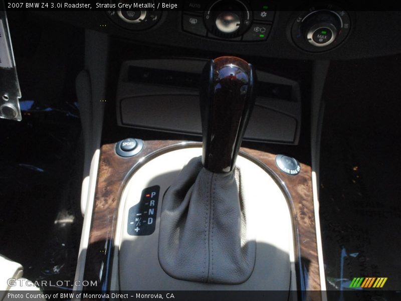 Stratus Grey Metallic / Beige 2007 BMW Z4 3.0i Roadster