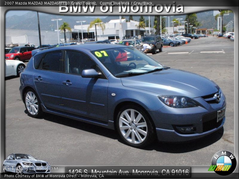 Cosmic Blue Mica / Gray/Black 2007 Mazda MAZDA3 MAZDASPEED3 Grand Touring