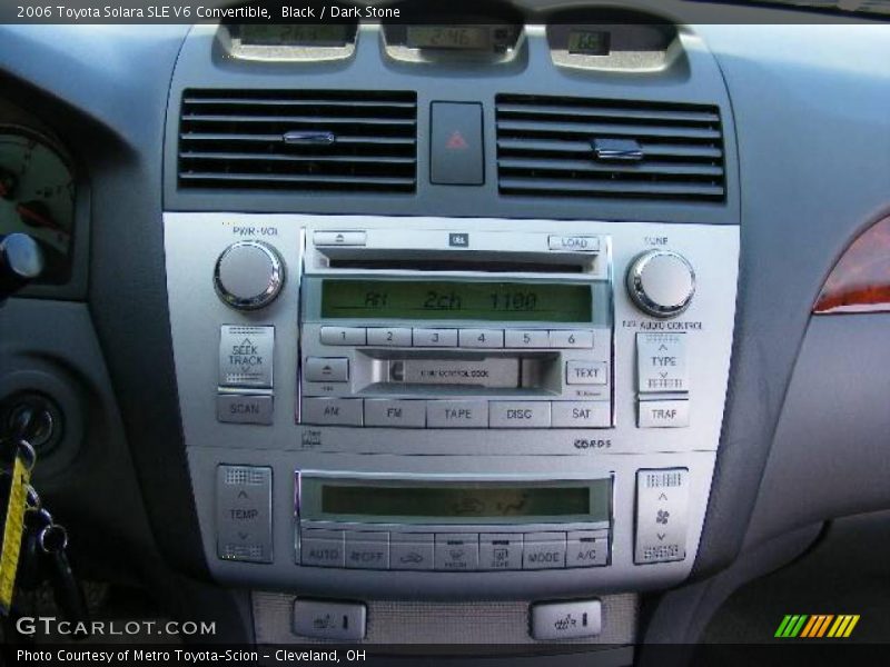 Black / Dark Stone 2006 Toyota Solara SLE V6 Convertible