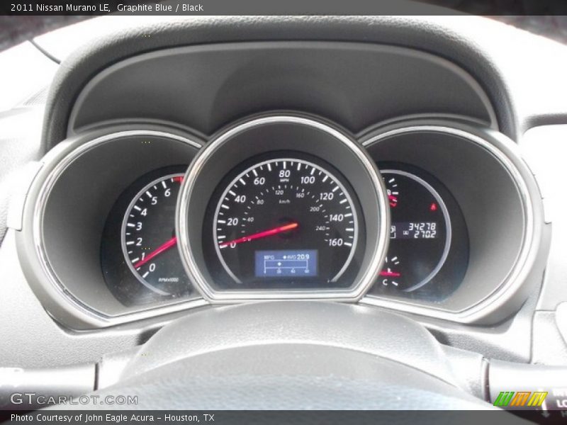 Graphite Blue / Black 2011 Nissan Murano LE