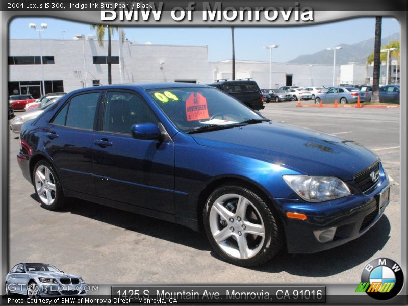 Indigo Ink Blue Pearl / Black 2004 Lexus IS 300