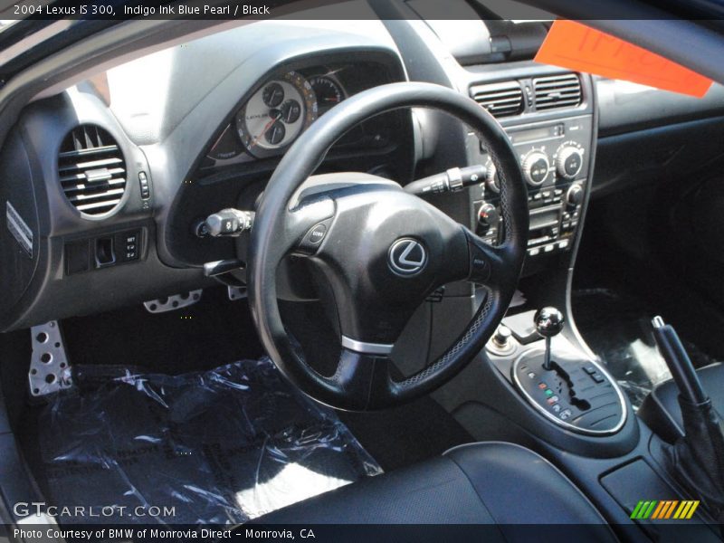 Indigo Ink Blue Pearl / Black 2004 Lexus IS 300