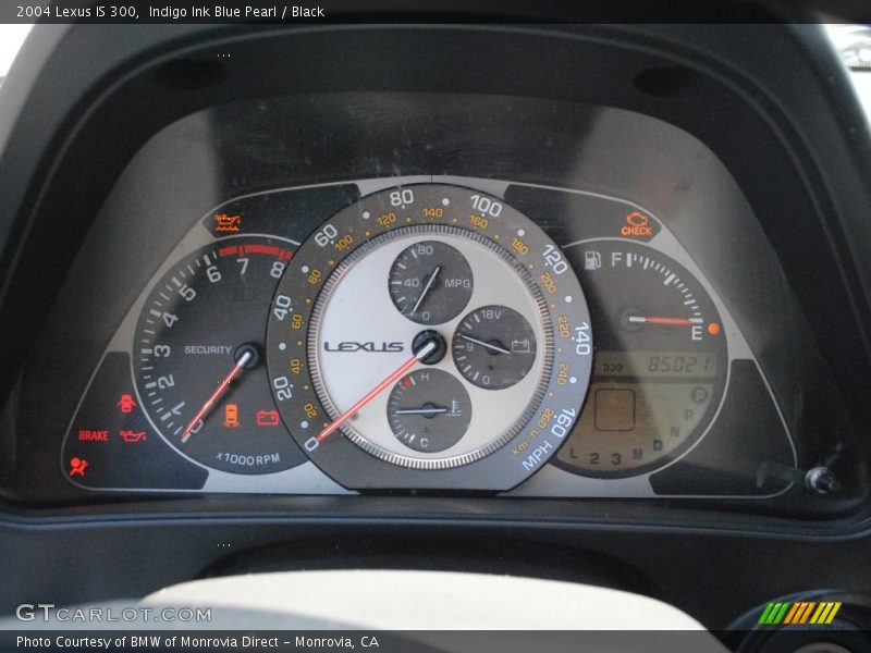 Indigo Ink Blue Pearl / Black 2004 Lexus IS 300