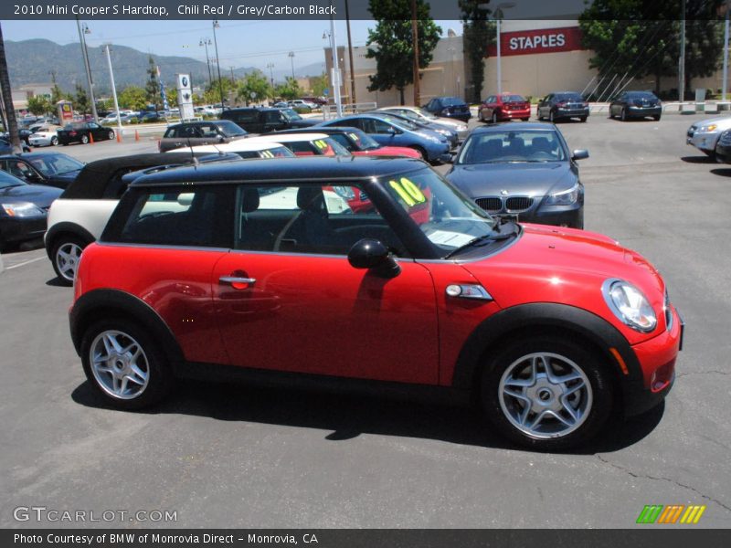 Chili Red / Grey/Carbon Black 2010 Mini Cooper S Hardtop
