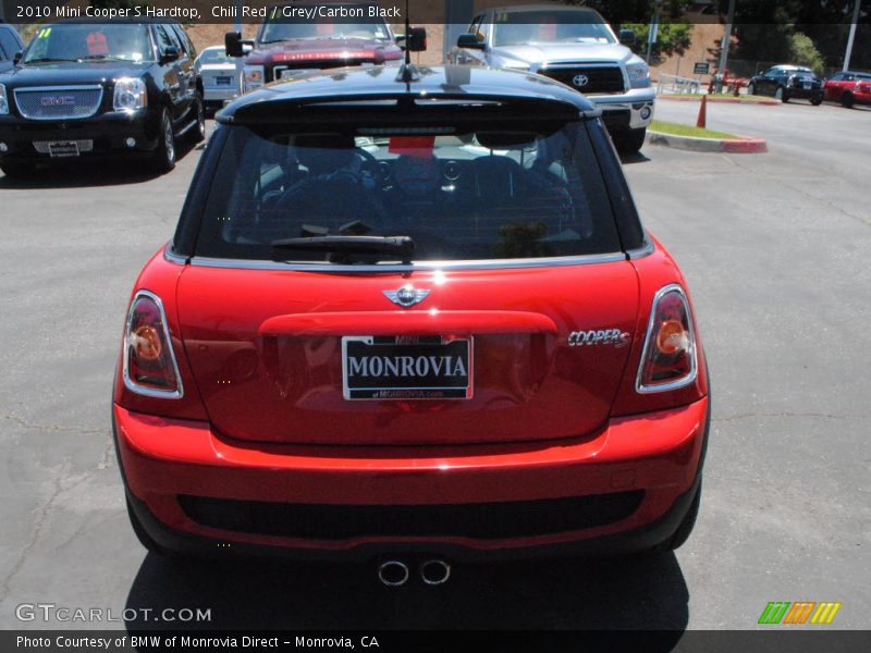 Chili Red / Grey/Carbon Black 2010 Mini Cooper S Hardtop