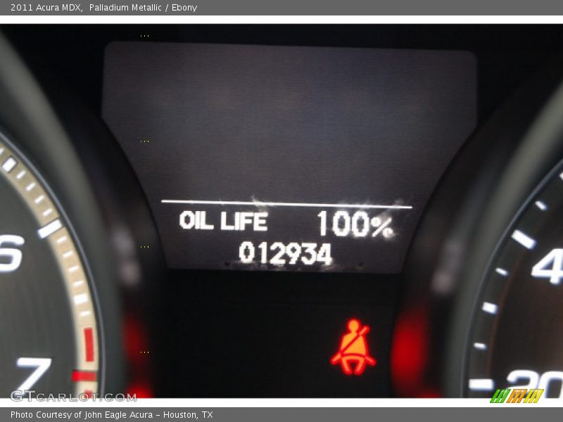 Palladium Metallic / Ebony 2011 Acura MDX