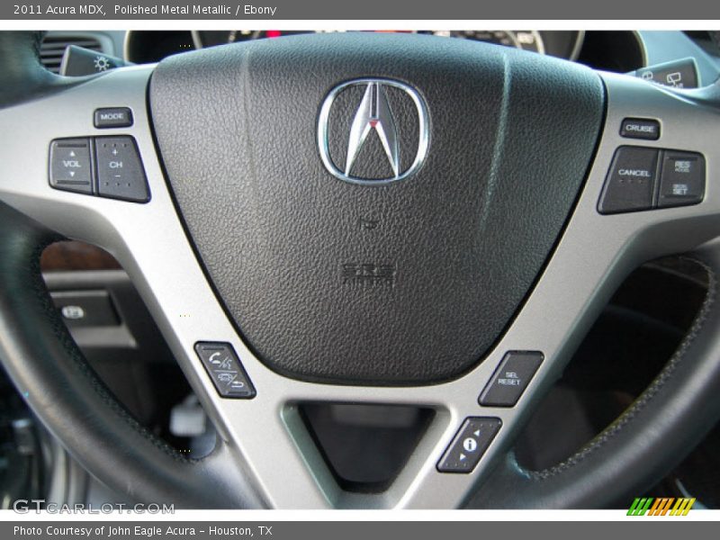 Polished Metal Metallic / Ebony 2011 Acura MDX