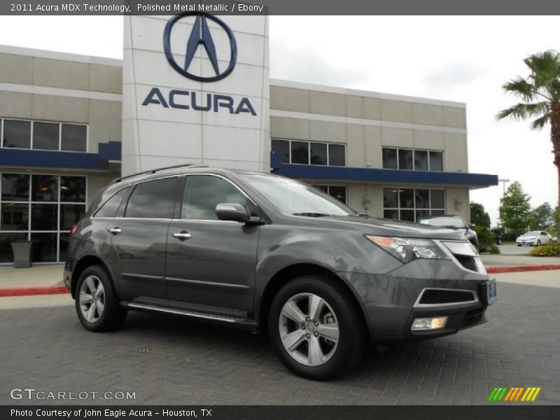 Polished Metal Metallic / Ebony 2011 Acura MDX Technology