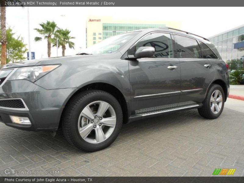 Polished Metal Metallic / Ebony 2011 Acura MDX Technology