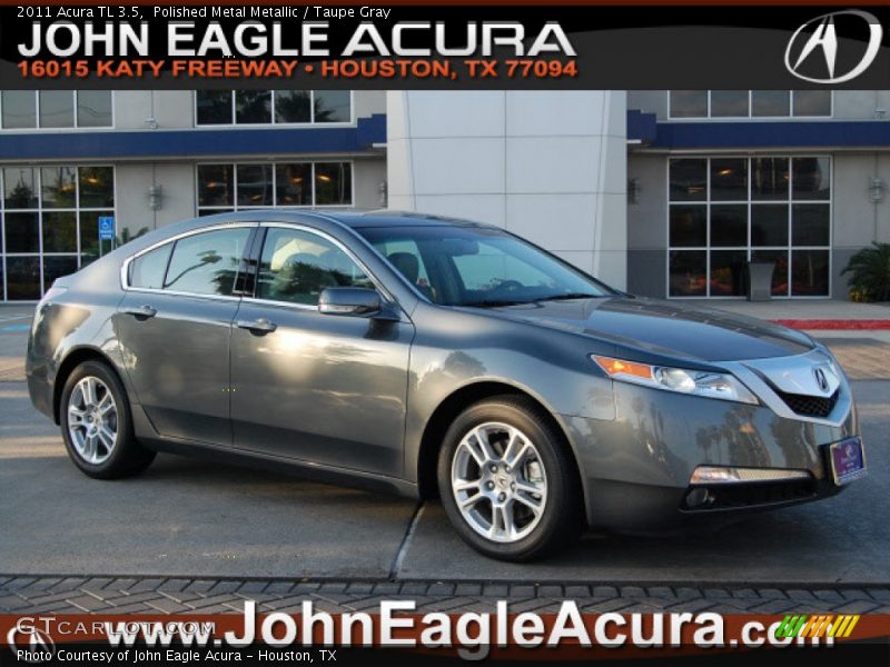 Polished Metal Metallic / Taupe Gray 2011 Acura TL 3.5
