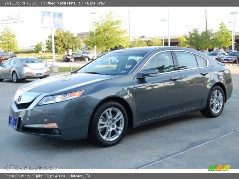Polished Metal Metallic / Taupe Gray 2011 Acura TL 3.5
