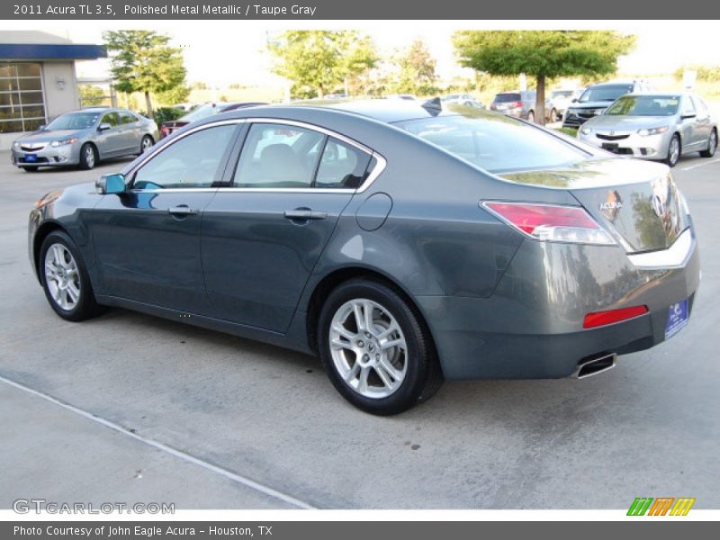 Polished Metal Metallic / Taupe Gray 2011 Acura TL 3.5
