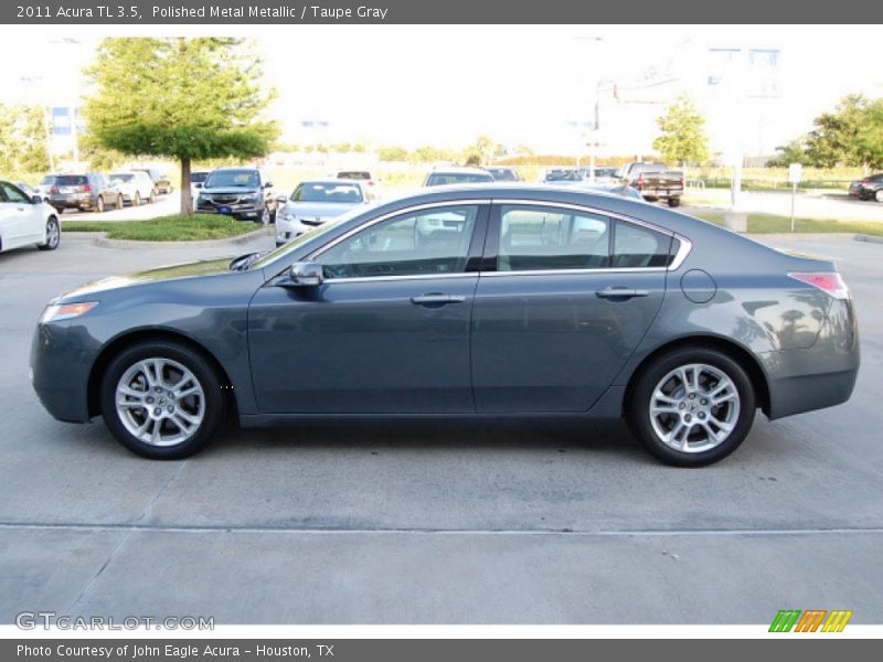 Polished Metal Metallic / Taupe Gray 2011 Acura TL 3.5