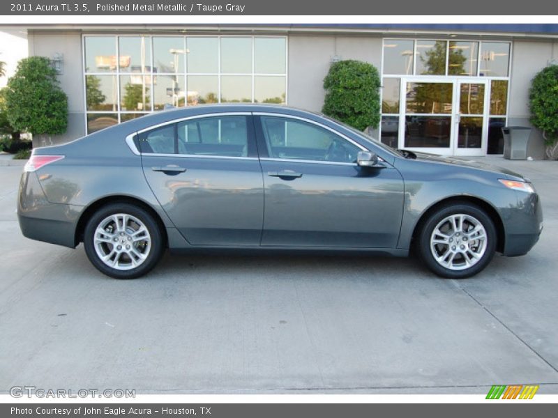 Polished Metal Metallic / Taupe Gray 2011 Acura TL 3.5