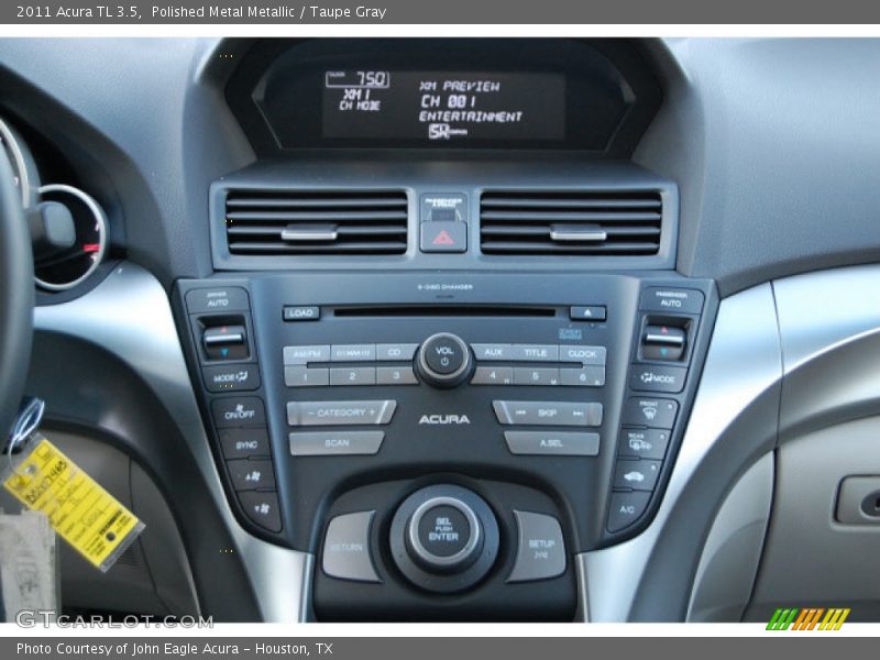 Polished Metal Metallic / Taupe Gray 2011 Acura TL 3.5