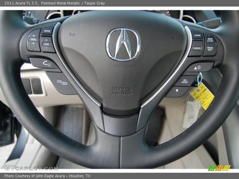 Polished Metal Metallic / Taupe Gray 2011 Acura TL 3.5