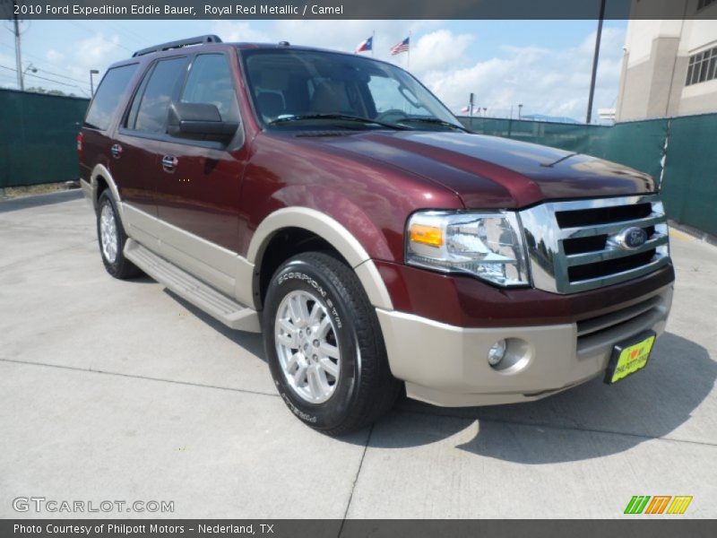 Royal Red Metallic / Camel 2010 Ford Expedition Eddie Bauer