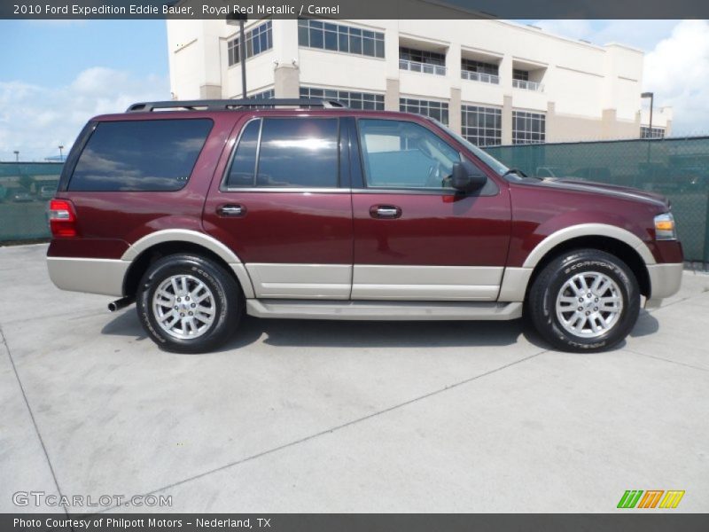 Royal Red Metallic / Camel 2010 Ford Expedition Eddie Bauer
