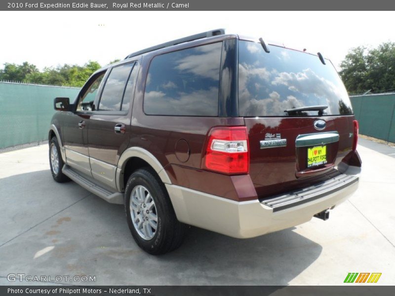 Royal Red Metallic / Camel 2010 Ford Expedition Eddie Bauer