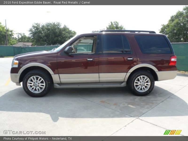 Royal Red Metallic / Camel 2010 Ford Expedition Eddie Bauer