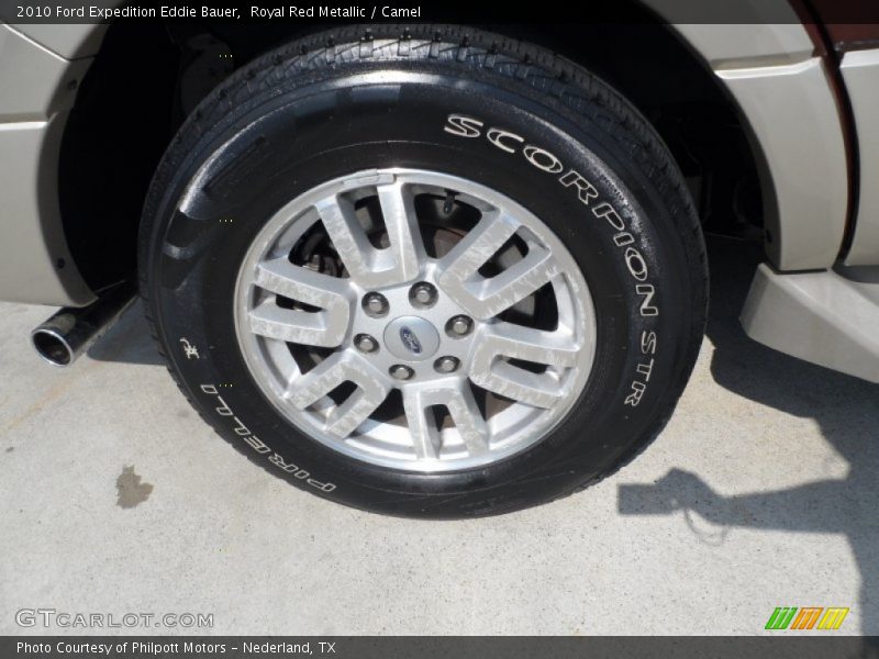 Royal Red Metallic / Camel 2010 Ford Expedition Eddie Bauer