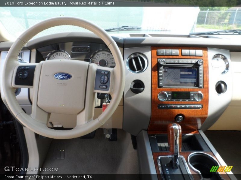 Royal Red Metallic / Camel 2010 Ford Expedition Eddie Bauer