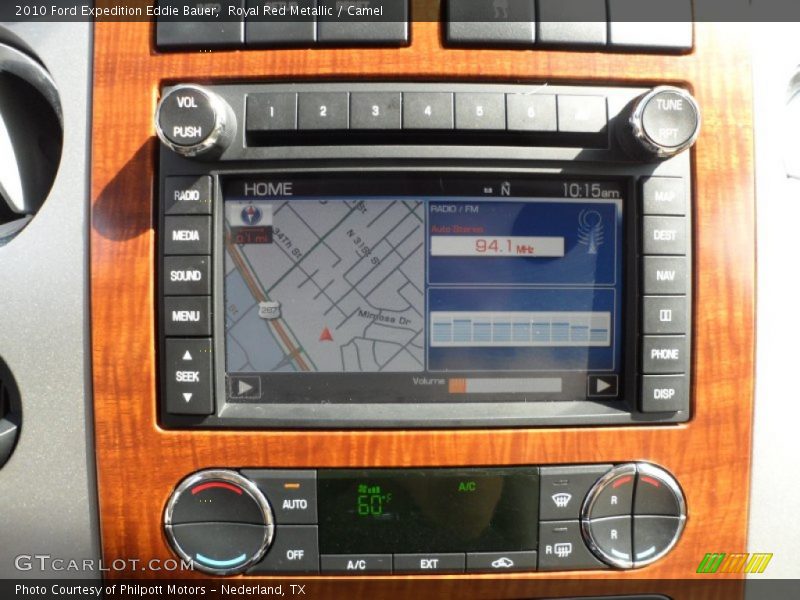 Royal Red Metallic / Camel 2010 Ford Expedition Eddie Bauer