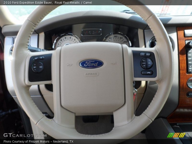 Royal Red Metallic / Camel 2010 Ford Expedition Eddie Bauer