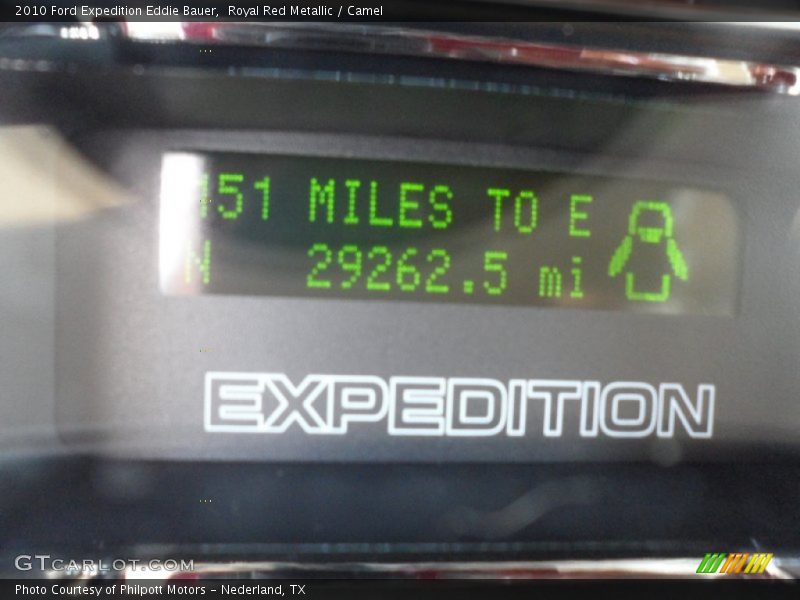 Royal Red Metallic / Camel 2010 Ford Expedition Eddie Bauer