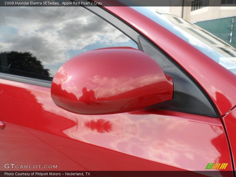 Apple Red Pearl / Gray 2009 Hyundai Elantra SE Sedan