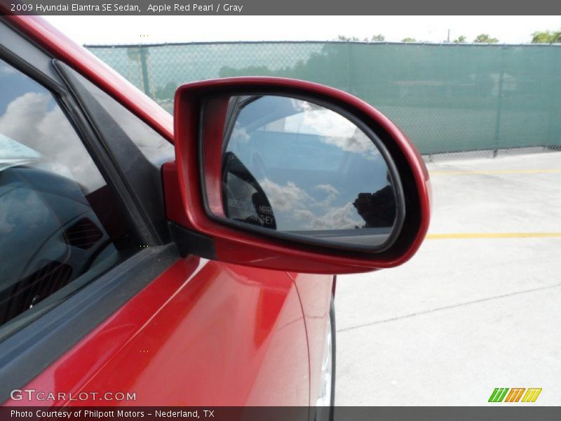 Apple Red Pearl / Gray 2009 Hyundai Elantra SE Sedan