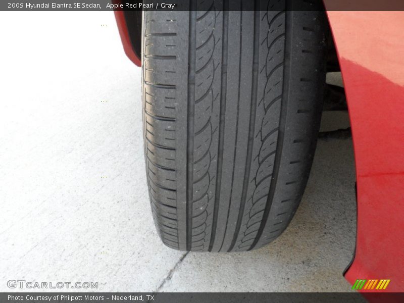 Apple Red Pearl / Gray 2009 Hyundai Elantra SE Sedan