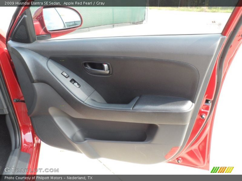 Apple Red Pearl / Gray 2009 Hyundai Elantra SE Sedan