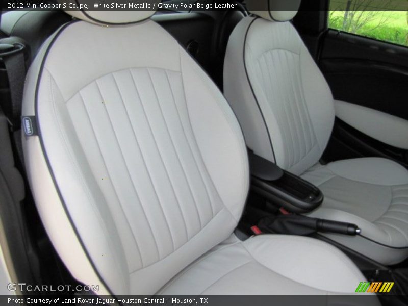  2012 Cooper S Coupe Gravity Polar Beige Leather Interior