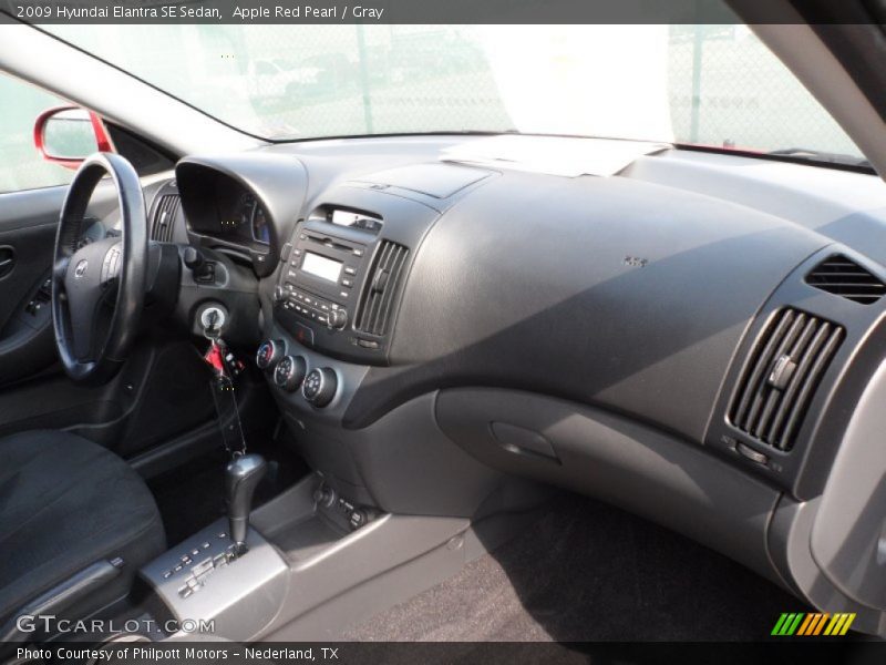 Apple Red Pearl / Gray 2009 Hyundai Elantra SE Sedan